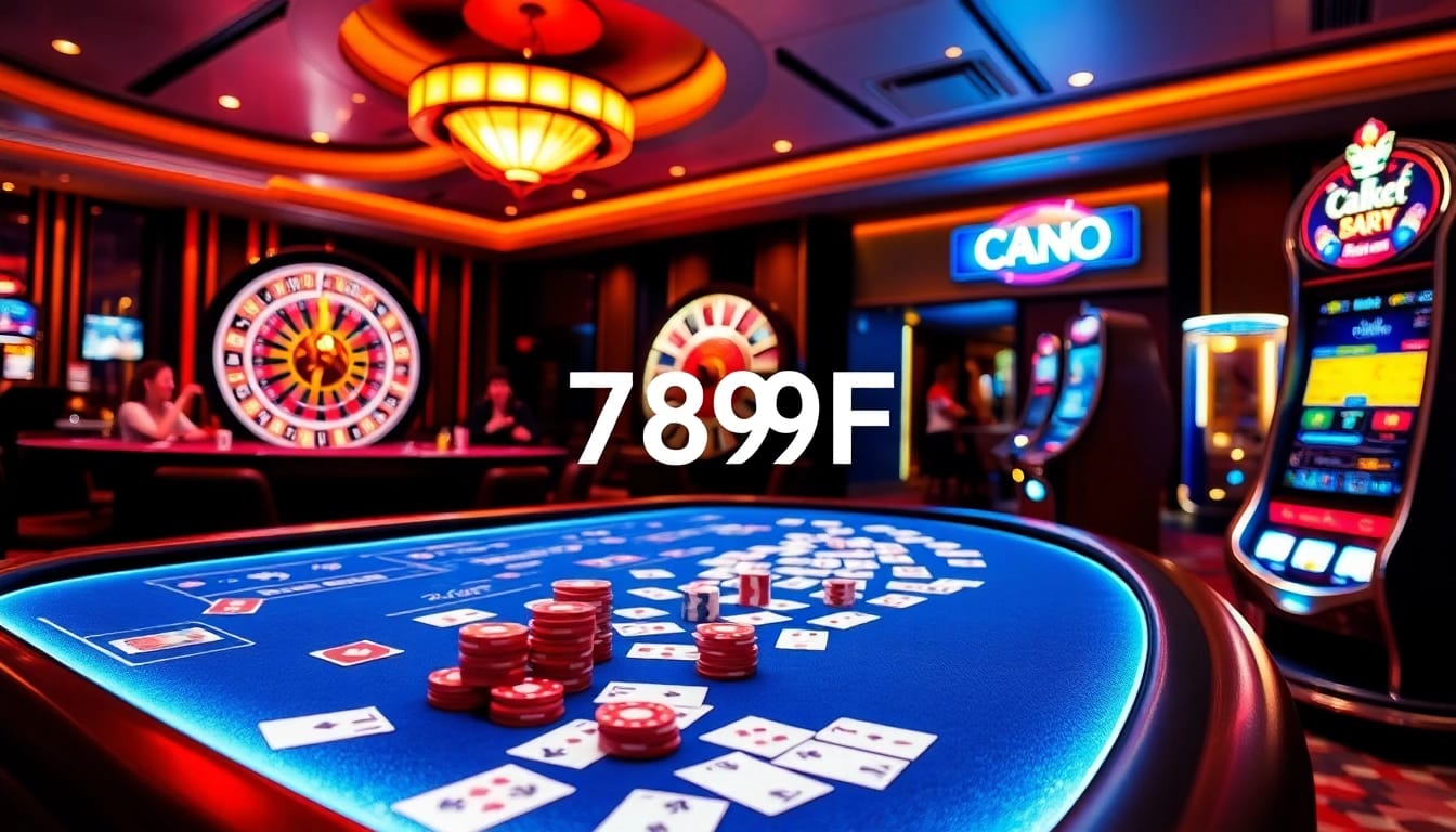 Experience high-stakes gaming at 789F with vibrant casino tables and thrilling actions.