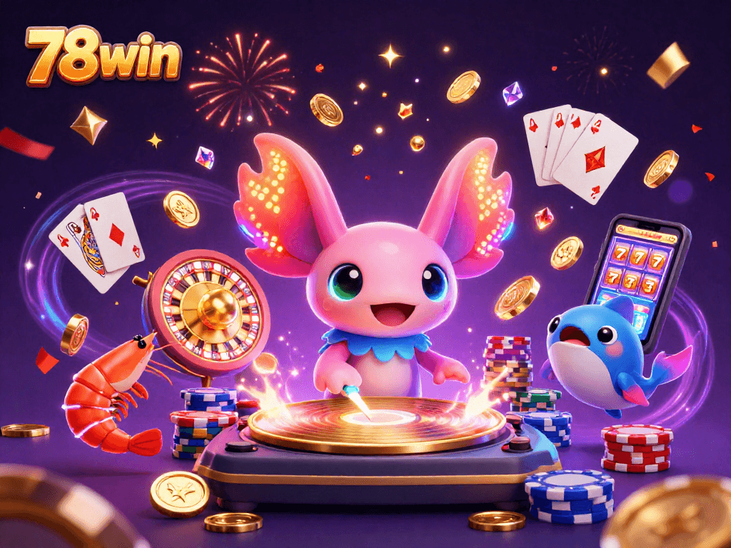 Join the fun at 78win with vibrant underwater casino vibes and exciting gaming elements.