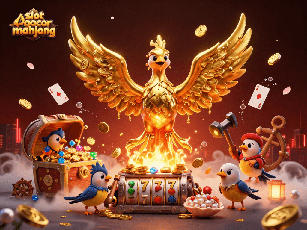 Spin the reels in the magical realm of slot gacor mahjong, with dynamic characters and vibrant treasures!