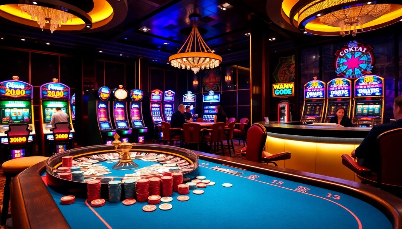 Experience the excitement of GO 88 with vibrant casino elements like poker chips and slot machines.