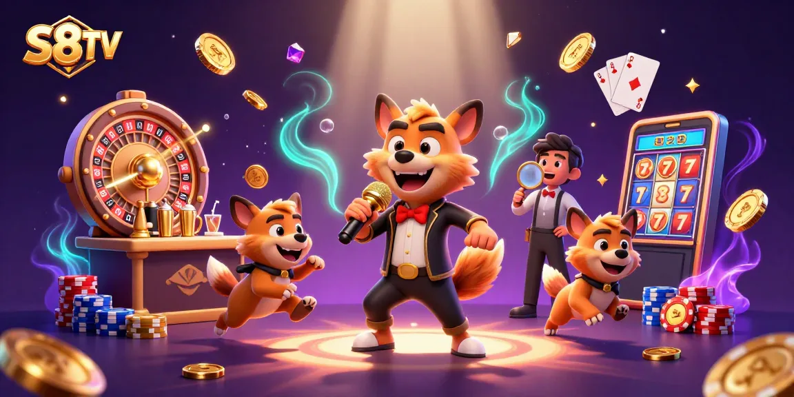 S8TV delivers thrilling sports betting experience with vibrant hyenas at a lively casino setting
