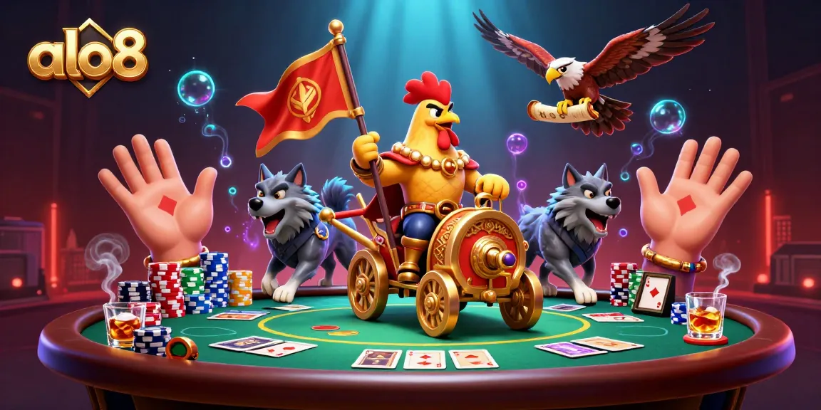 Experience thrilling gameplay at alo8 with a dynamic scene featuring cartoon characters in a vibrant casino setting.