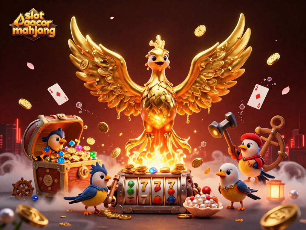 Spin the reels in the magical realm of slot gacor mahjong, with dynamic characters and vibrant treasures!