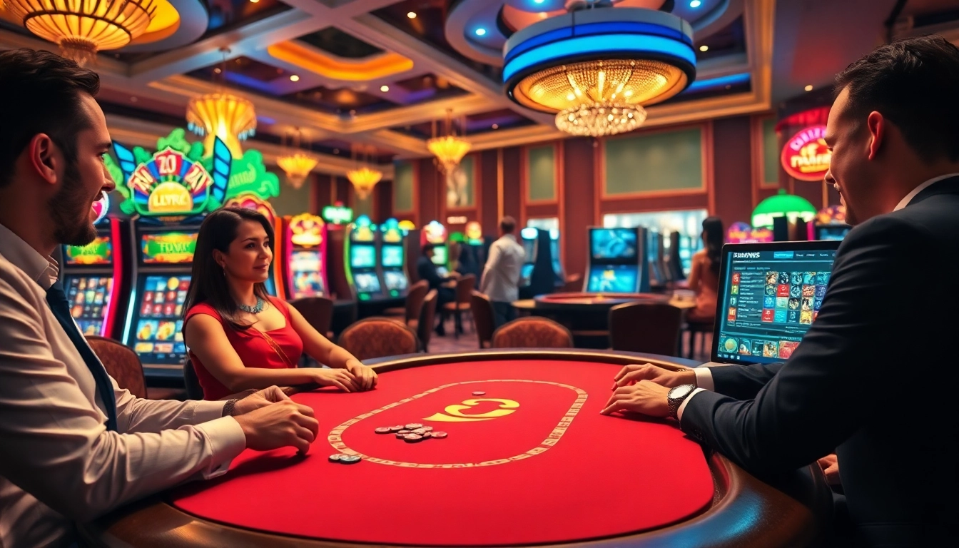 Link w88 promotes thrilling poker games in a luxurious casino atmosphere.