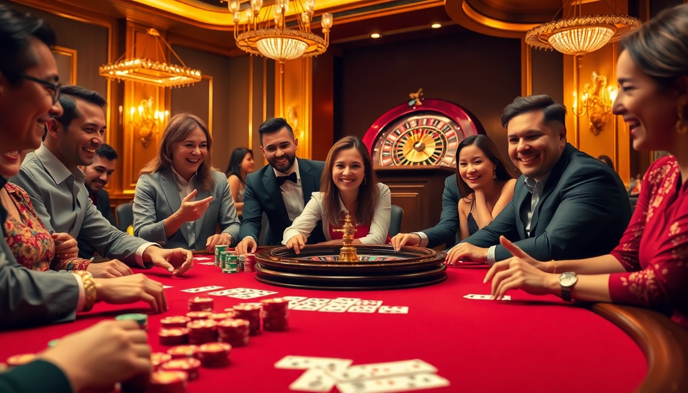 Gambling action at a luxurious poker table, showcasing excitement at https://cm888.mobi/.