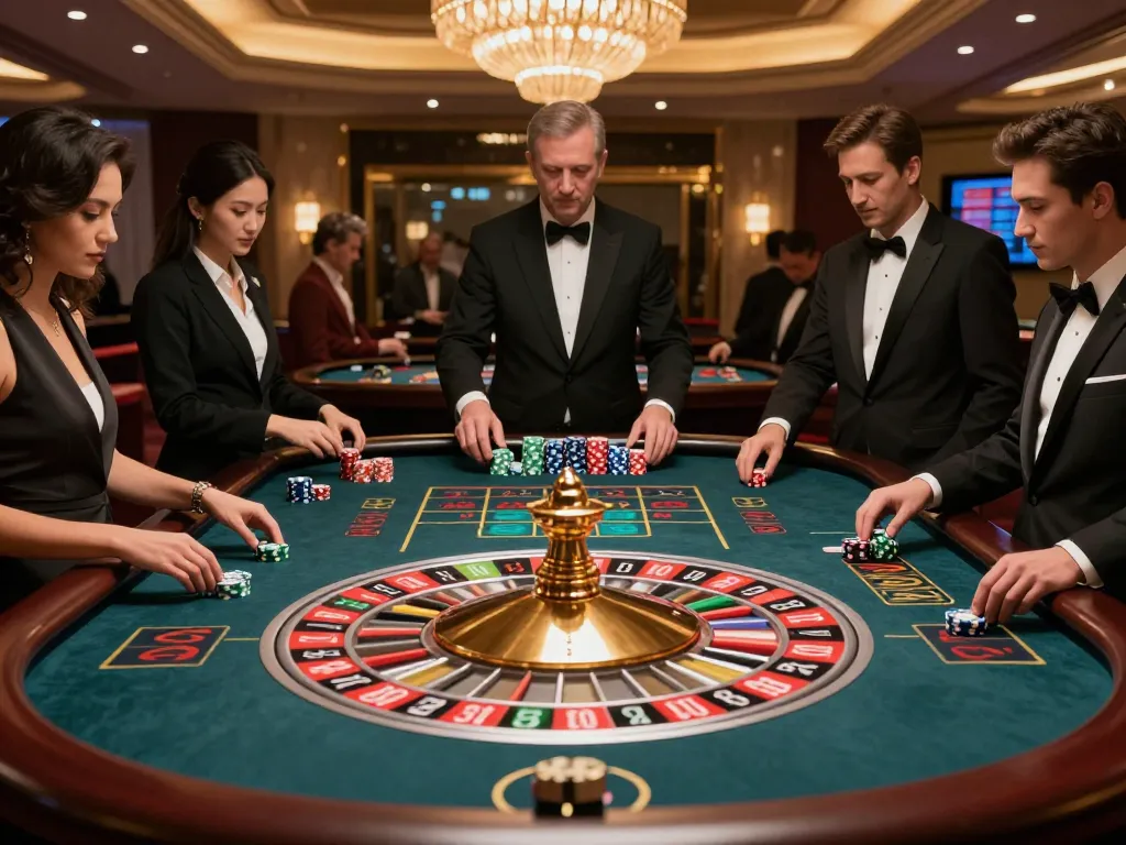 Experience thrilling gameplay at u888 with high-stakes roulette action in a luxurious casino setting.