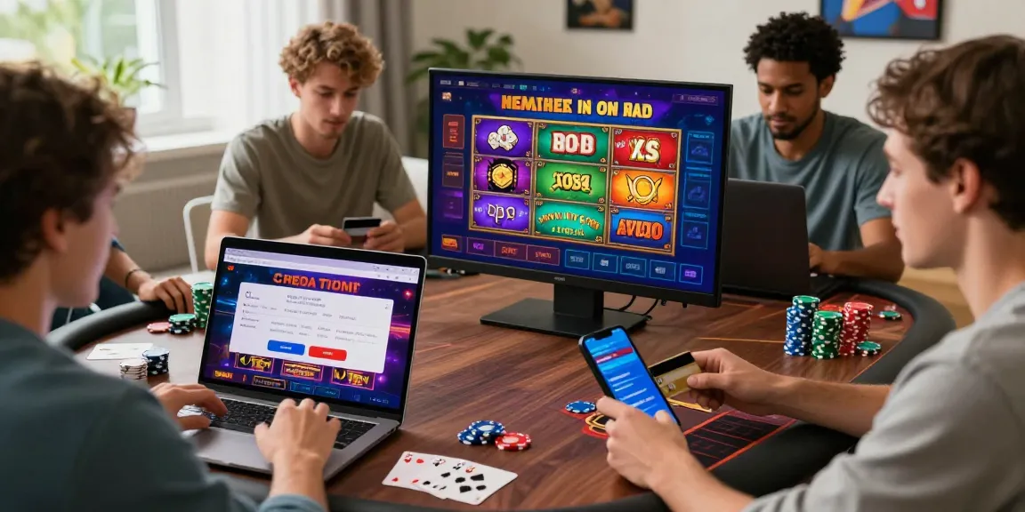 Engaging online casino scene showcasing players at https://gdsap.org.uk enjoying credit card transactions and vibrant gaming experiences.