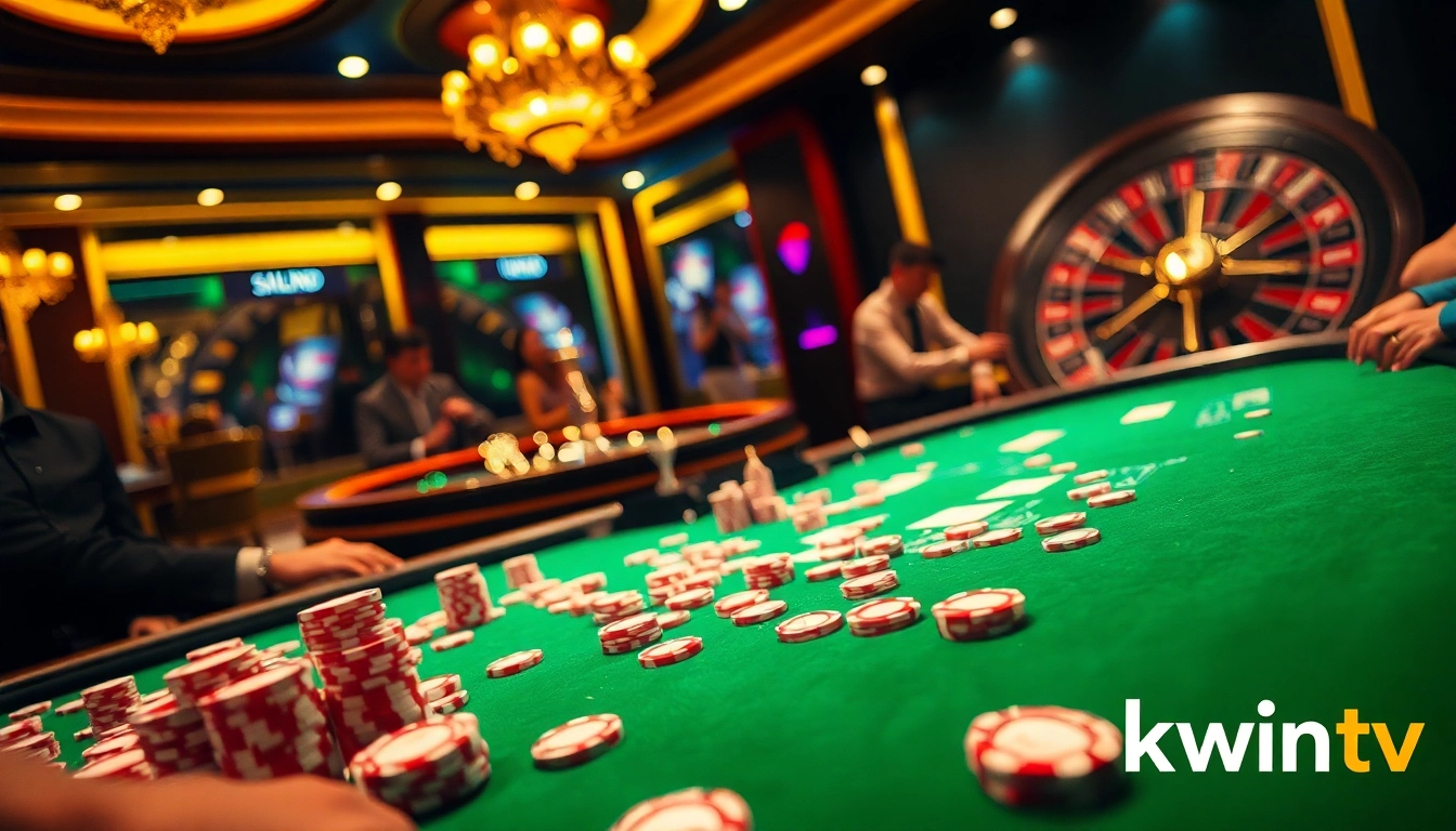 Experience Okwintv's thrilling atmosphere with vibrant casino poker action and roulette excitement.