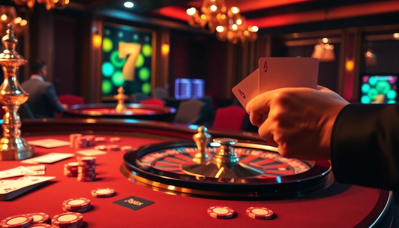 Excited gambler engaging at 789win's premium roulette table with vibrant chips.