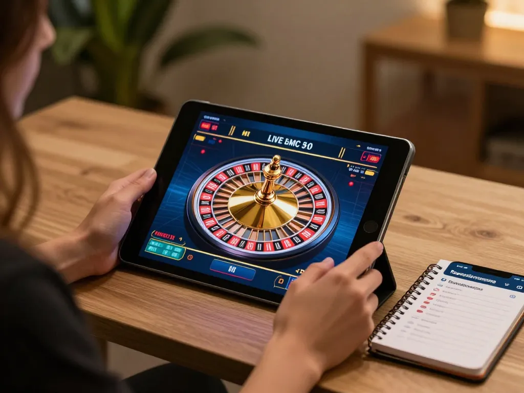 Engaged user at online gaming platform nhà cái PG88, exploring live roulette game.
