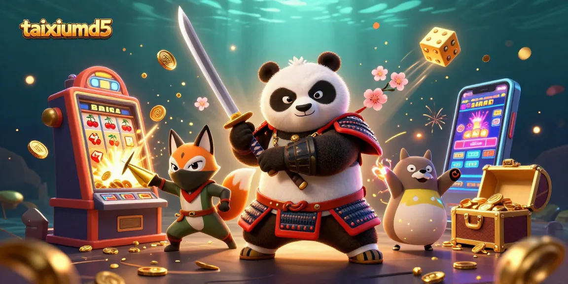 Engage in thrilling gameplay at taixiumd5 with vibrant casino action featuring samurai panda and ninja fox.