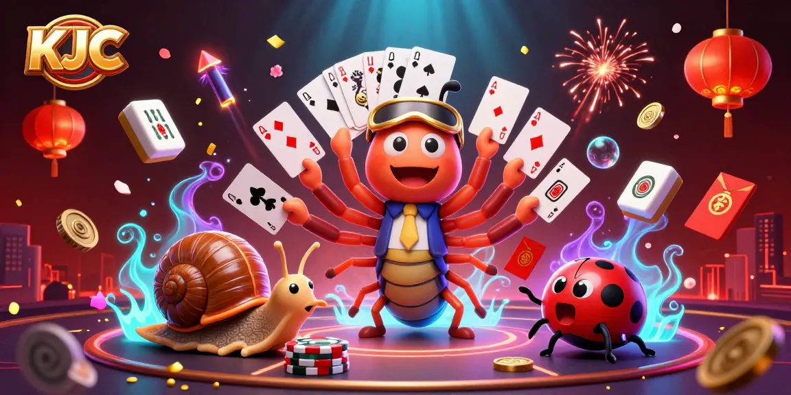 KJC draws in players with a vibrant scene featuring a millipede dealer and exciting game elements.