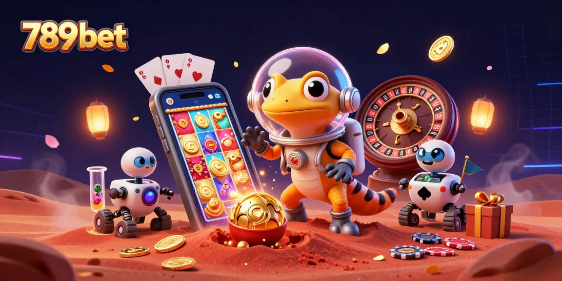Join the Martian gecko on a thrilling 789 bet adventure discovering a buried casino.