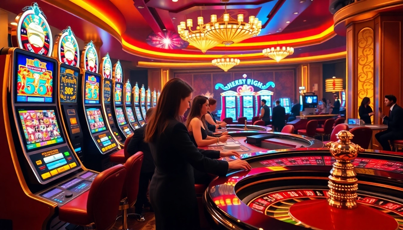 Experience the excitement of gambling at DH88 with vibrant casino games and players.
