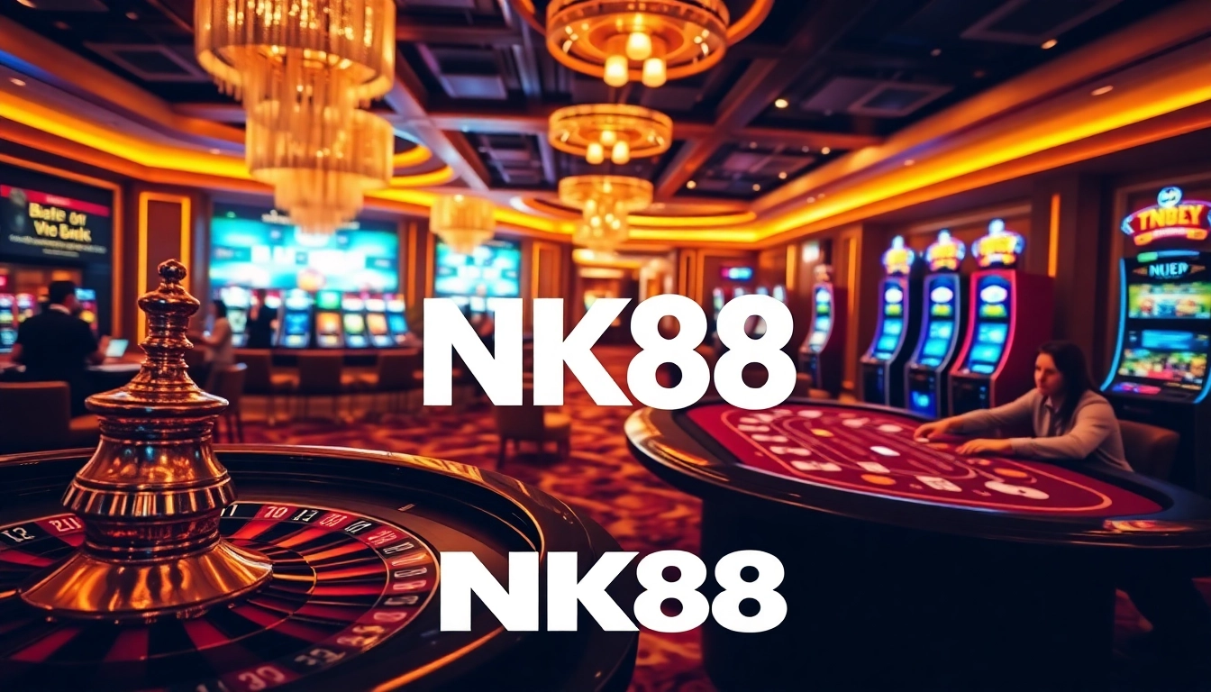 Experience the thrill of gambling at NK88 with vibrant casino games and luxury ambiance.