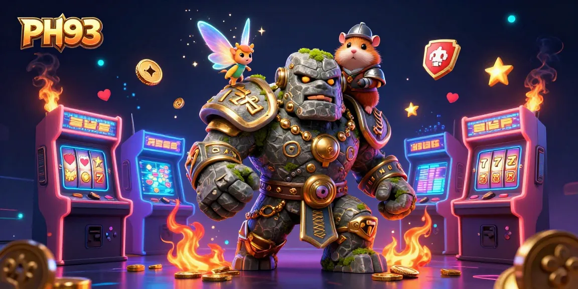Experience thrilling gaming at PH33 with vibrant 3D characters and interactive casino elements.
