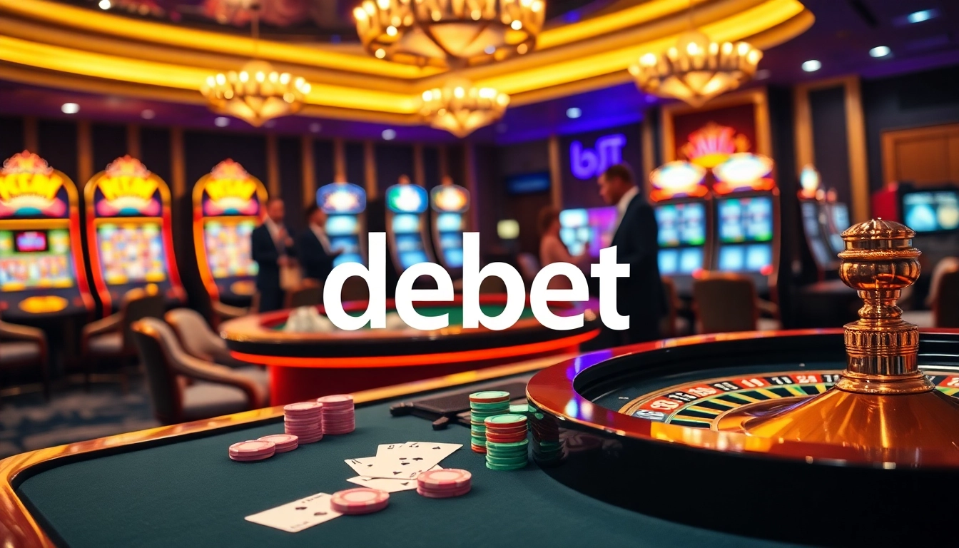 Play exciting games at DEBET casino with vibrant tables and thrilling action.