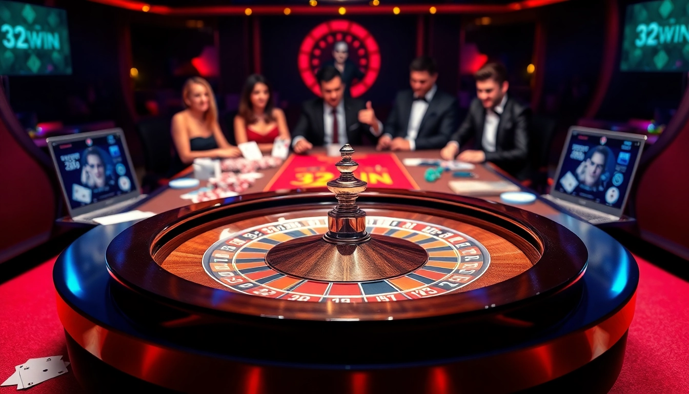 Experience excitement at the 32WIN casino with vibrant tables and thrilling gameplay.