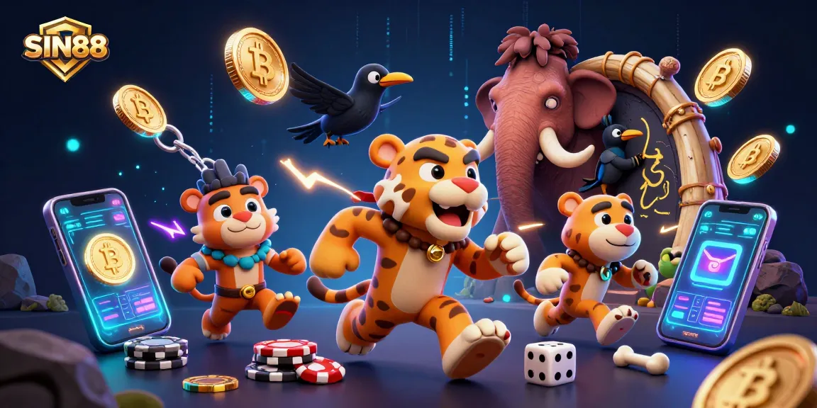 Engage with SIN88's vibrant casino experience featuring dynamic characters, crypto elements, and thrilling gameplay.