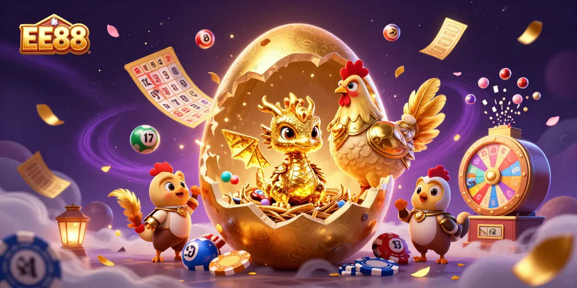 Experience thrilling wins at EE88 with a magical scene of gold and gaming excitement.