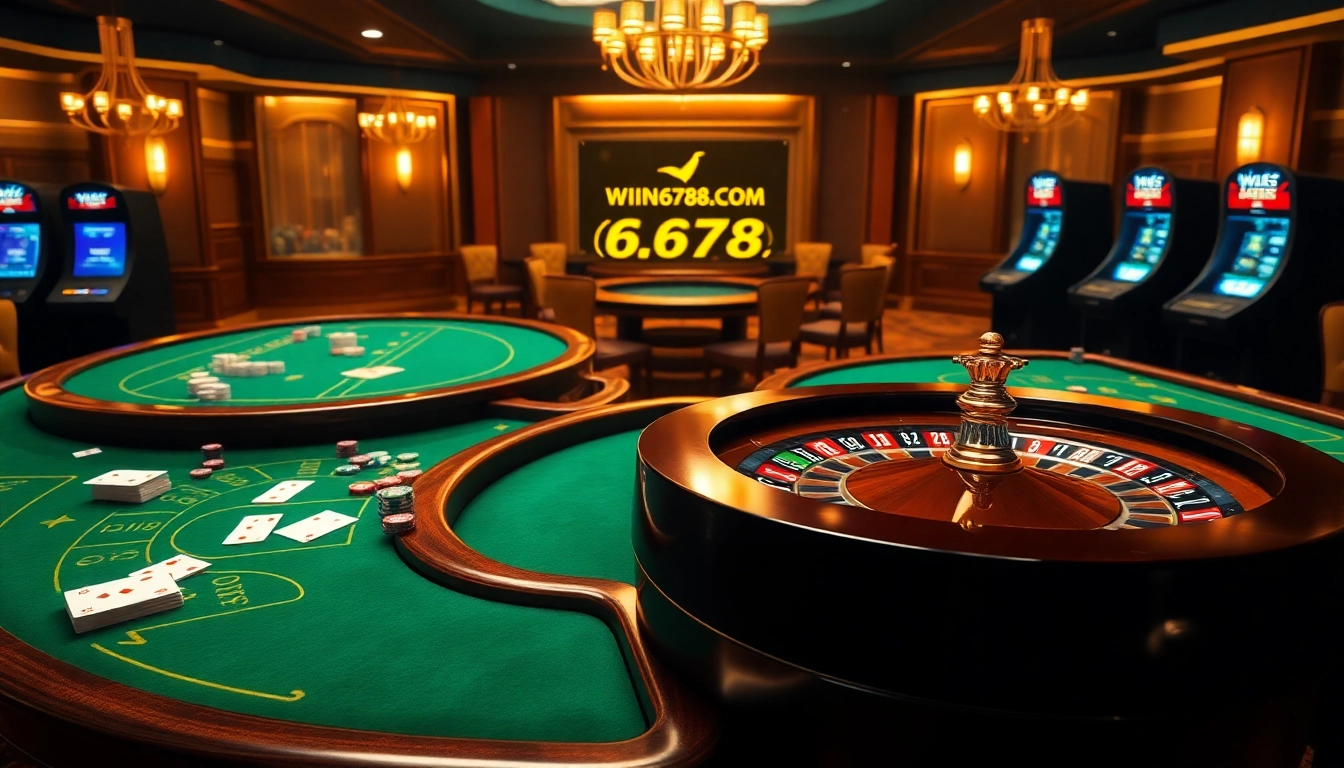 Experience luxury gaming at https://win678.gr.com/ with engaging casino tables and vibrant atmosphere.