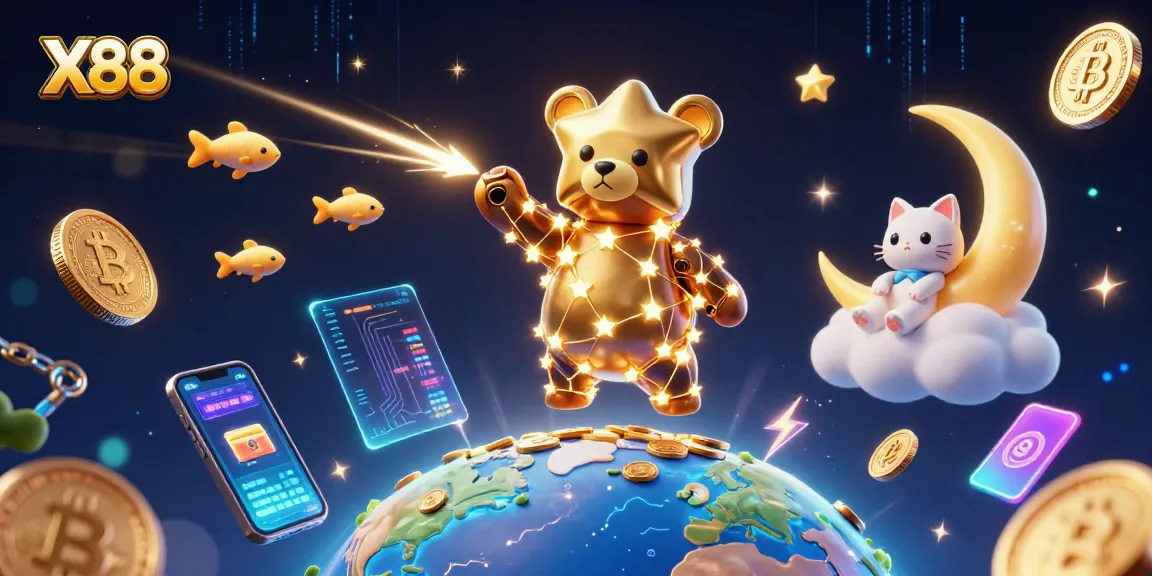 X88 players win big as they explore virtual casino worlds, scooping up coins amid vibrant digital imagery.