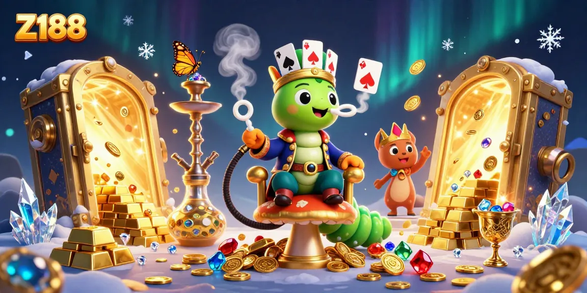 Experience the excitement of Z188 with vibrant casino elements in a spectacular 3D illustration.