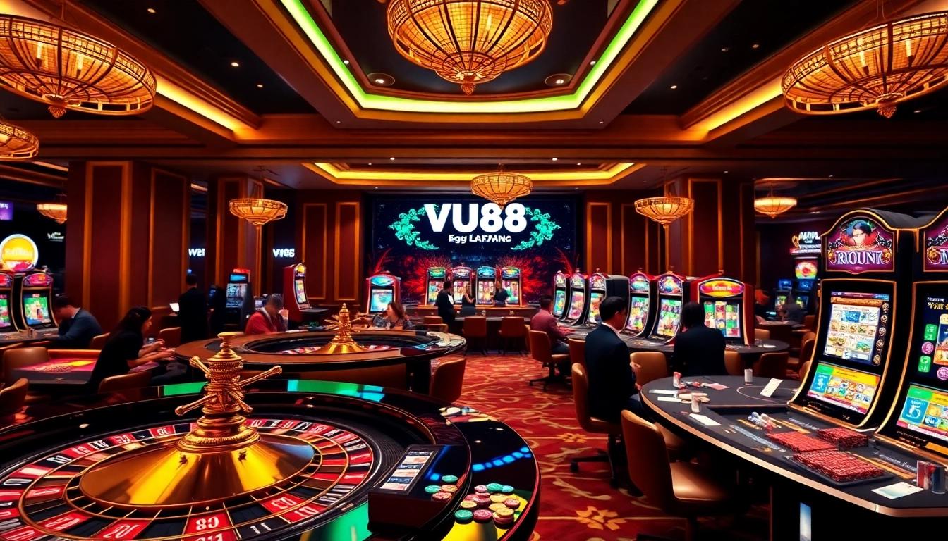 Experience the excitement of casino games at https://vu88.ink/ with vibrant interfaces, poker chips, and thrilling gameplay.
