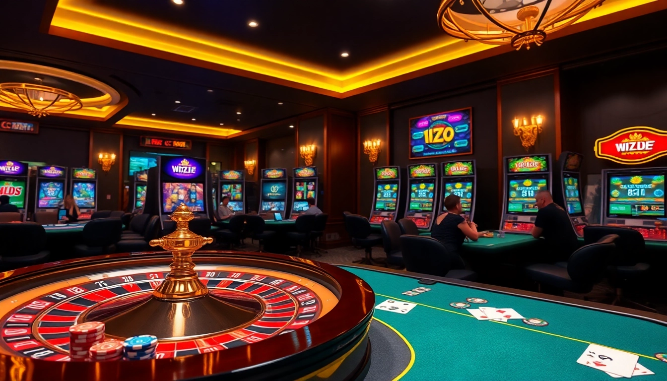 Experience thrilling gameplay at HZ88's online casino with vibrant tables and immersive slot machines.