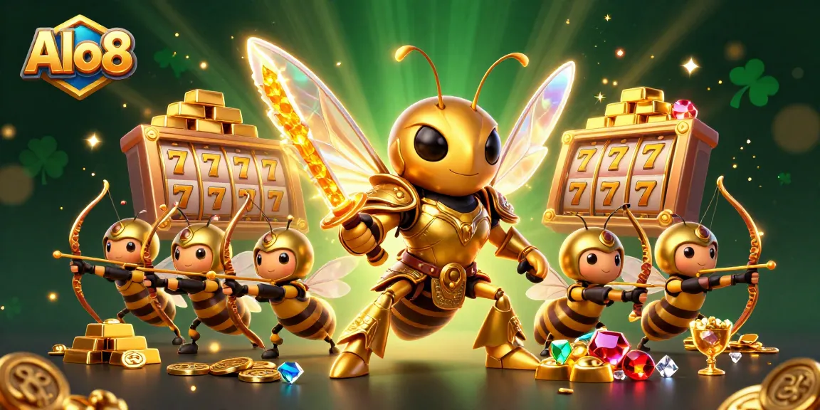 Alo8 attracts players with thrilling slot machines and dazzling jackpots amidst an enticing 3D scene.