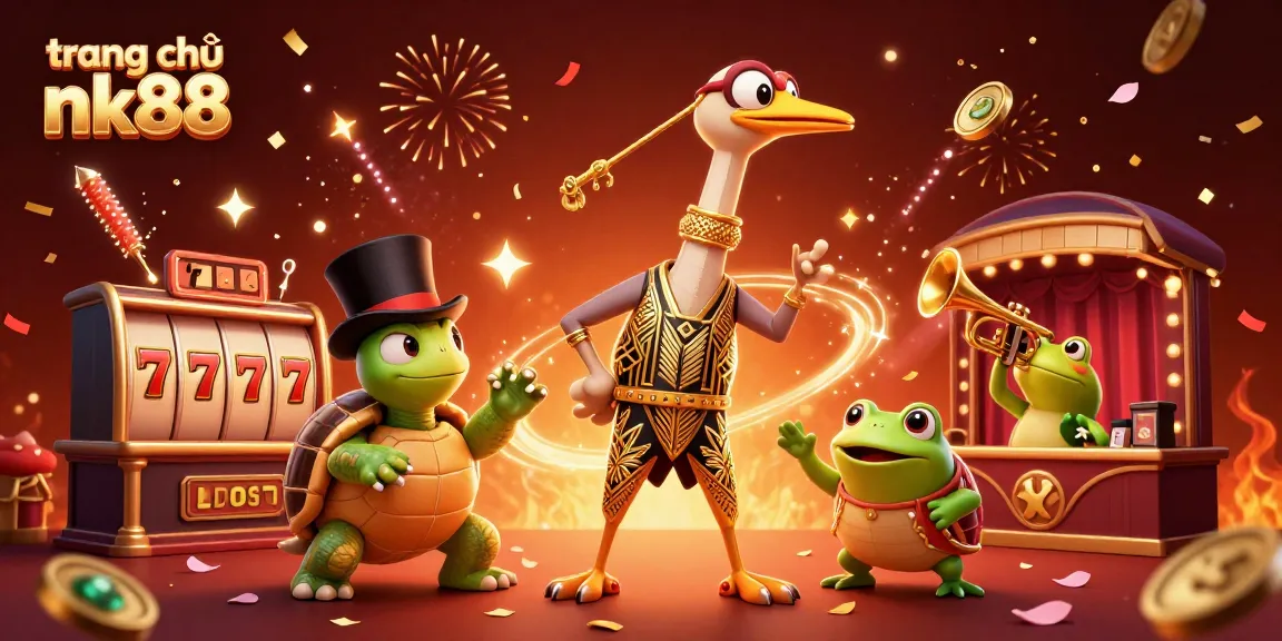 Experience the excitement of trang chủ nk88 with vibrant slot games and animated casino characters.