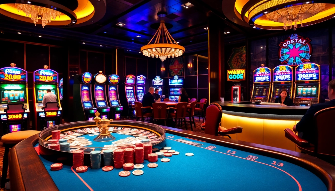 Experience the excitement of GO 88 with vibrant casino elements like poker chips and slot machines.
