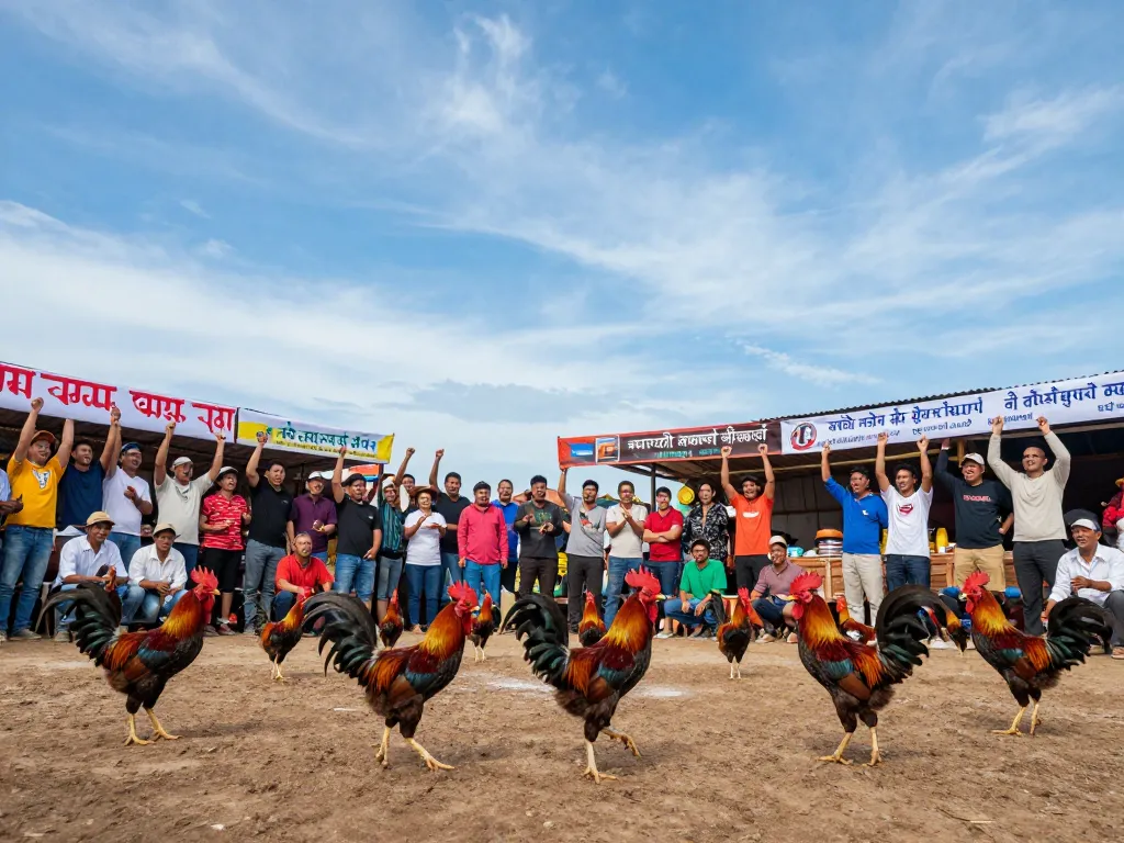 Exciting video đá gà xà xía at a live cockfighting arena, showcasing the vibrant atmosphere and spectator engagement