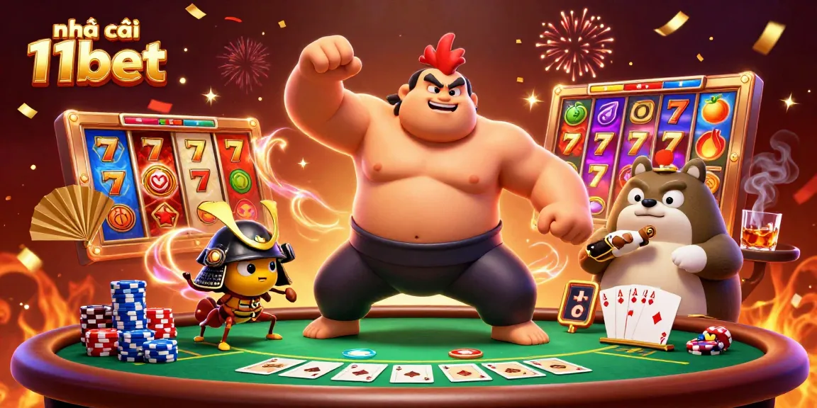 Engage with Nhà cái 11bet's dynamic casino world, featuring exciting slots and vibrant characters.