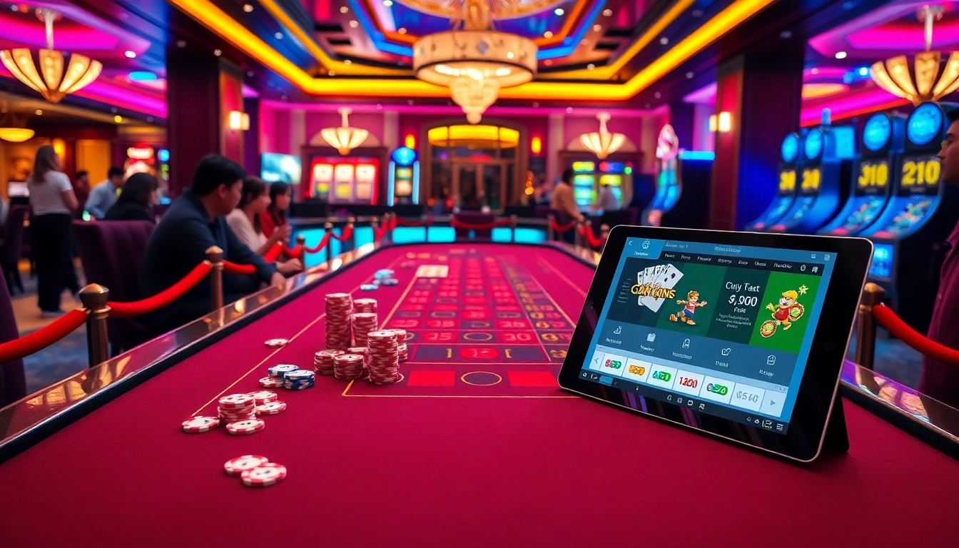 Experience the excitement of winning at J88 casino with vibrant gaming scenes and luxury.
