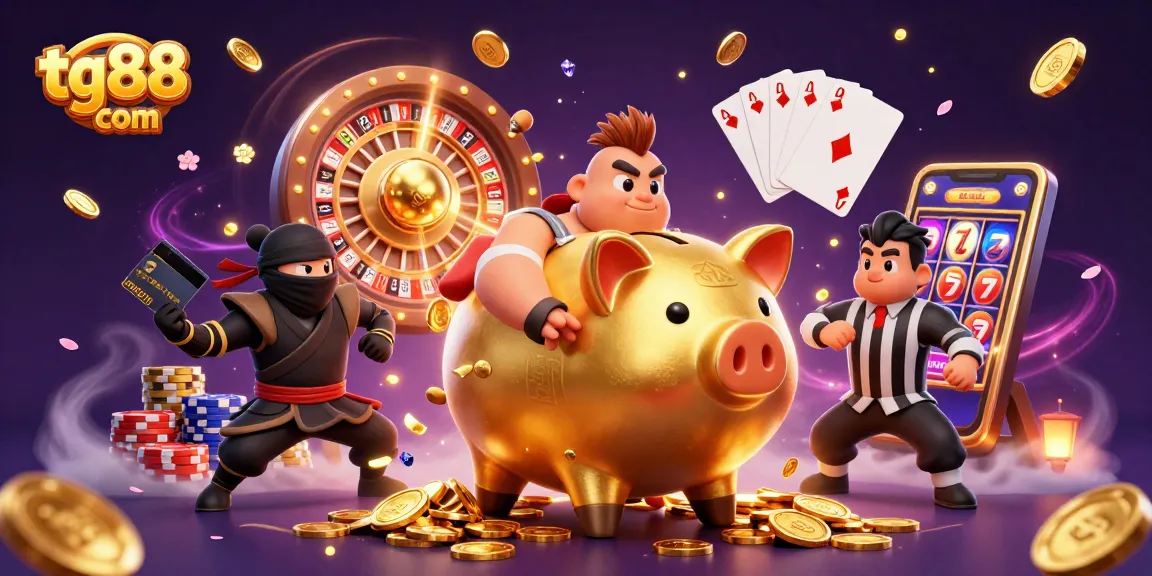 Join tg88 com for thrilling casino action with extravagant characters amidst glittering winnings.