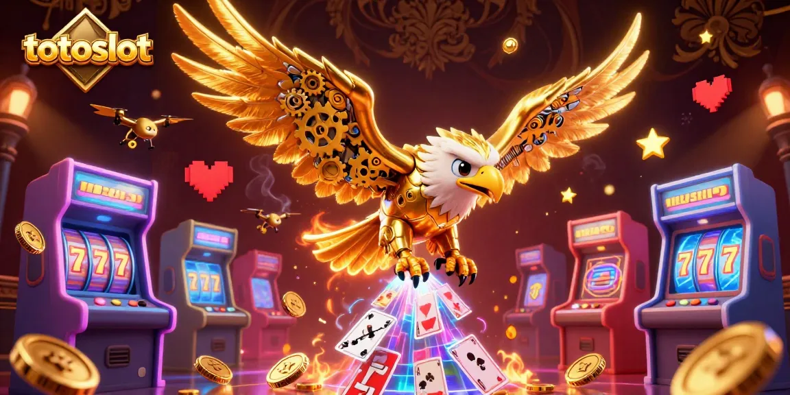 Totoslot engages players with thrilling slot actions and striking game visuals in this dynamic 3D illustration.