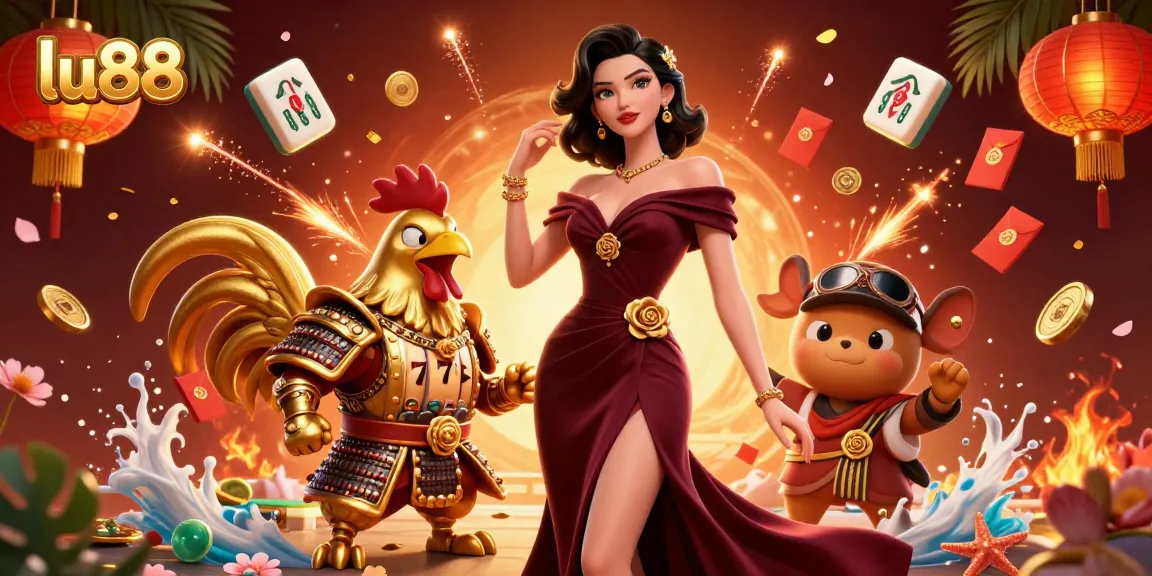 Join the thrilling casino experience with lu88 featuring glamorous characters and exciting slot games.
