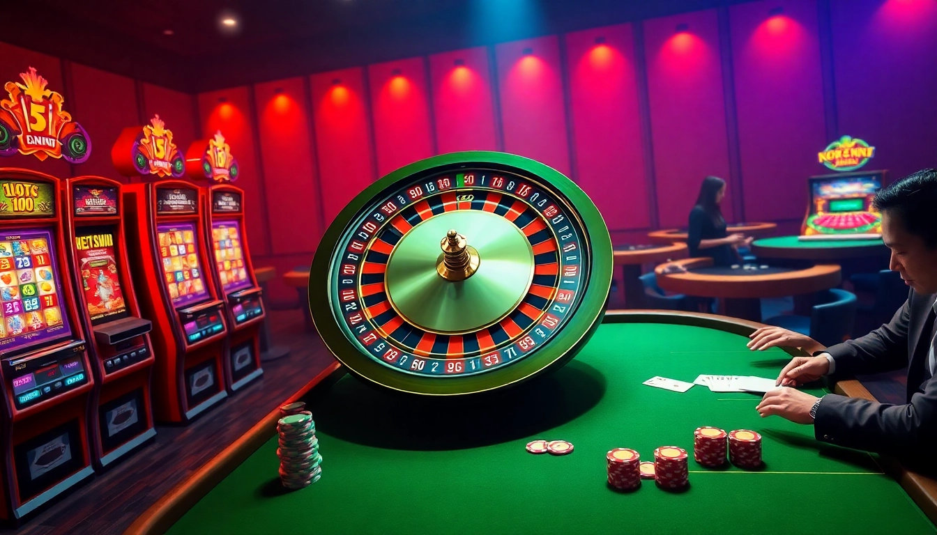 Experience the excitement of 68win with engaging casino games featuring roulette, slots, and poker tables.