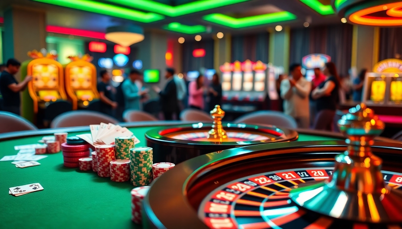 Experience the excitement of Go99 at a luxurious casino gaming table with vibrant cards and chips.
