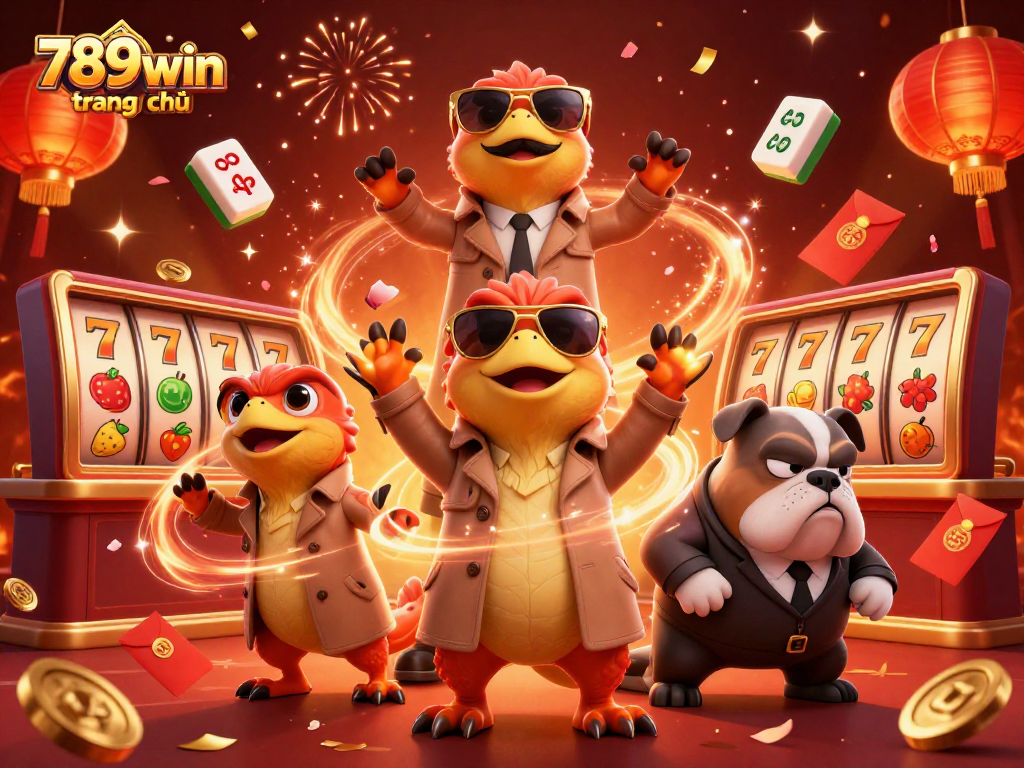 Engaging raptors in a trench coat at VIP casino entrance, 789win trang chủ special art.