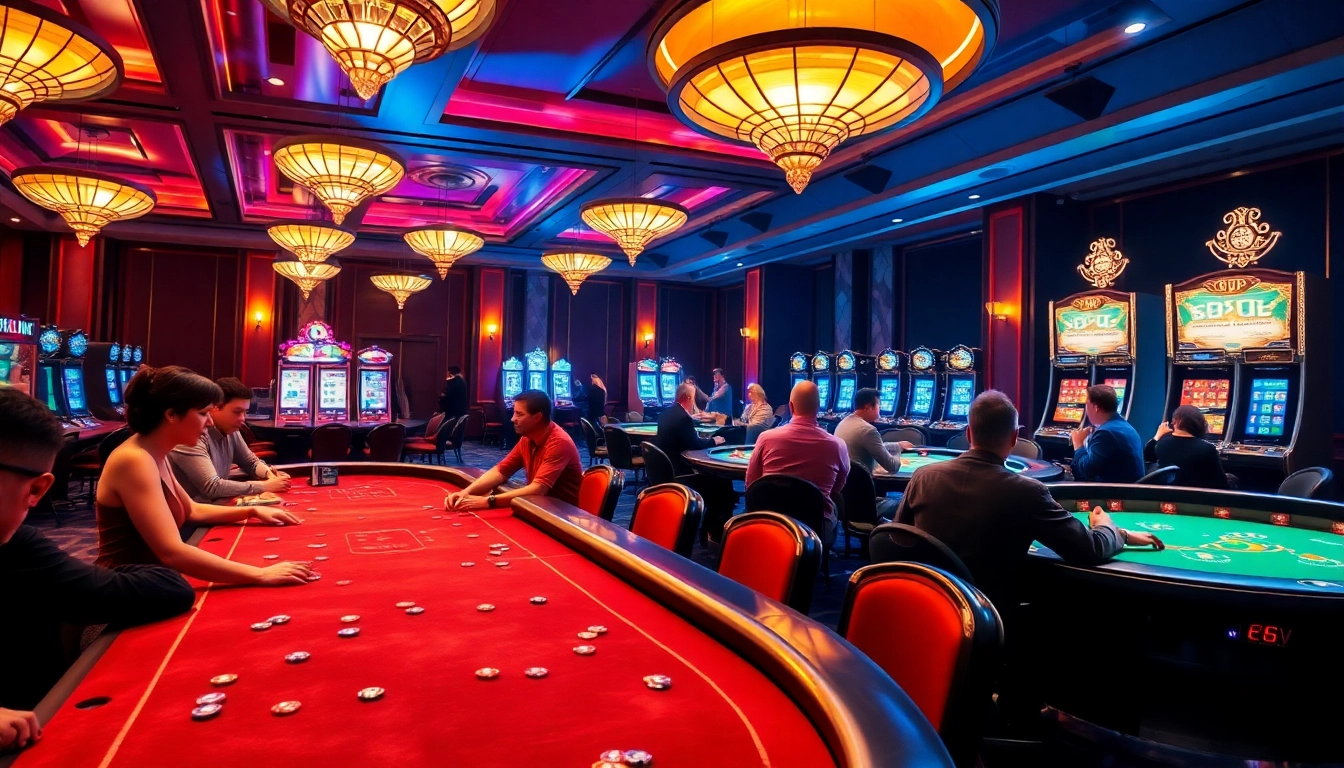 Engaged players experience excitement at 68VIP's luxurious casino tables with vibrant games.