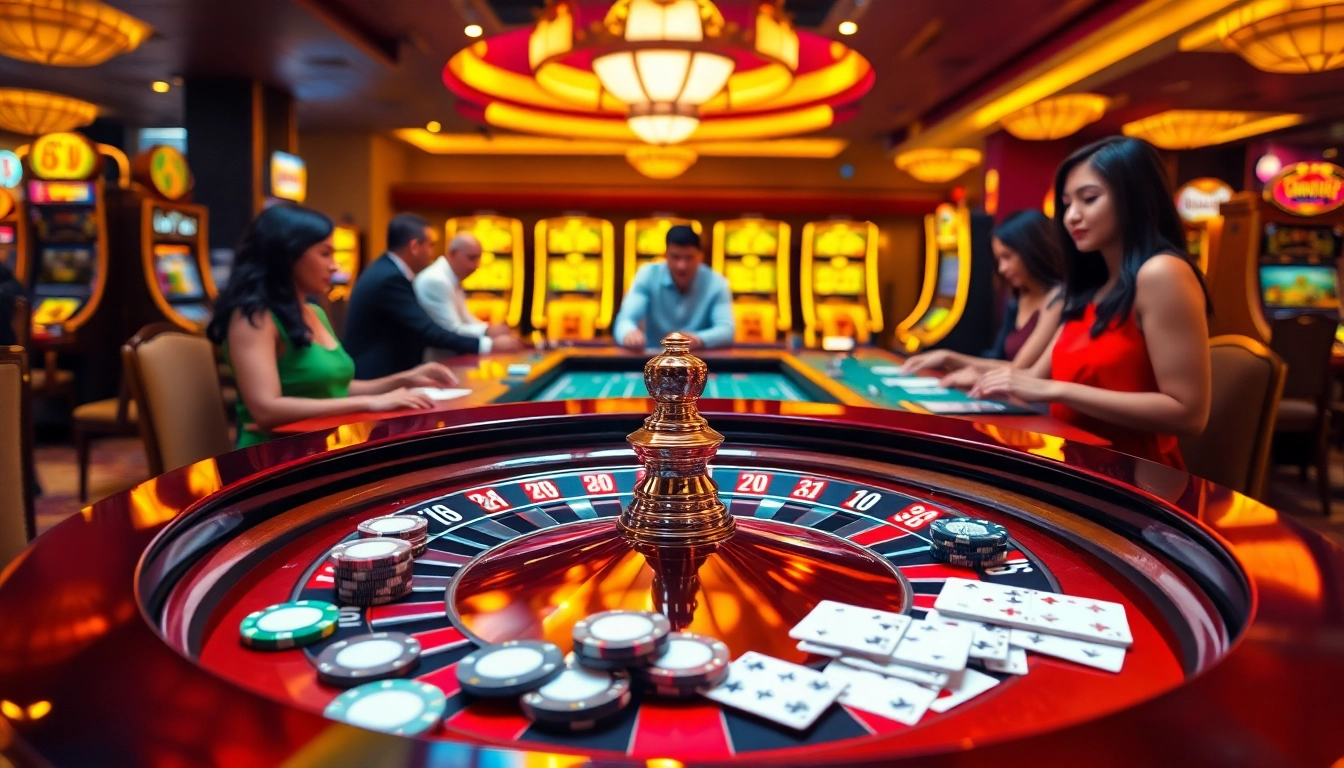 Experience the excitement of online betting with uu88 as players engage in thrilling casino games.