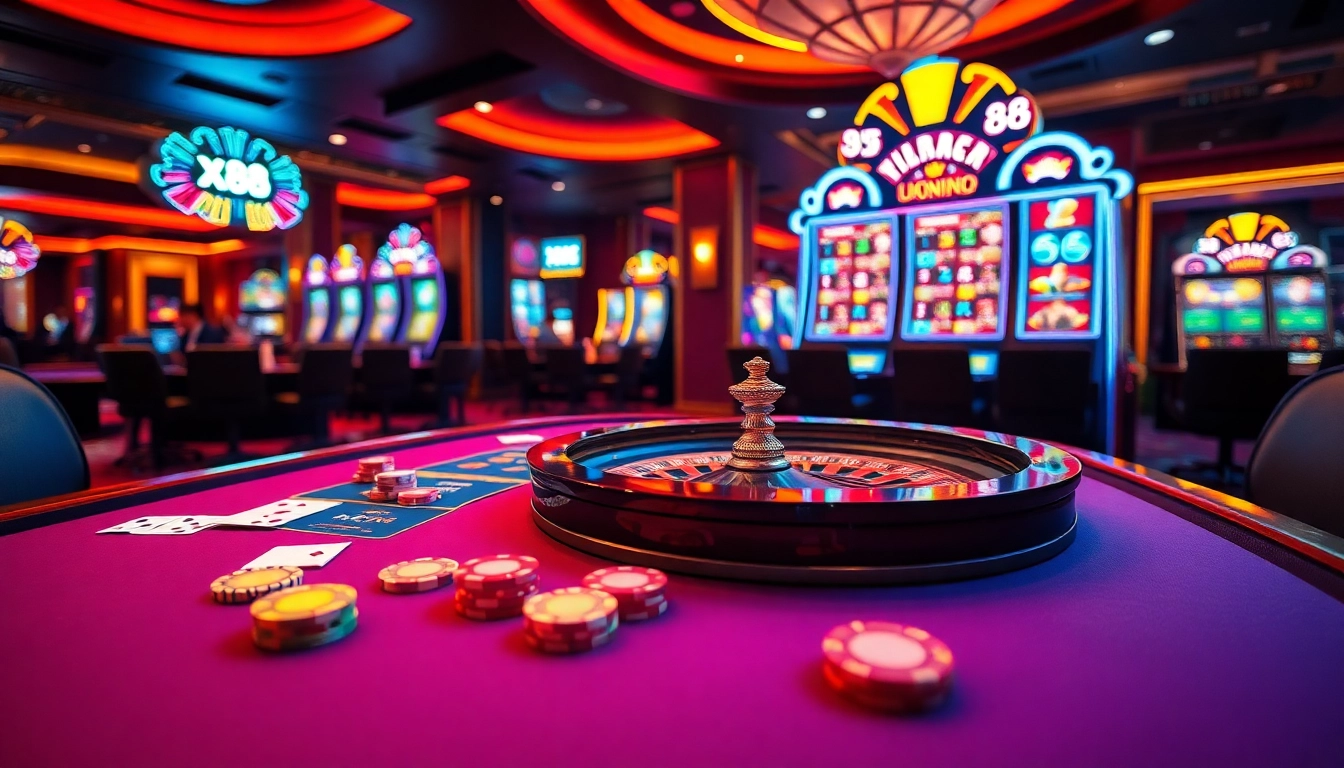 Experience the thrill of x88 gaming with vibrant tables and dynamic casino action.