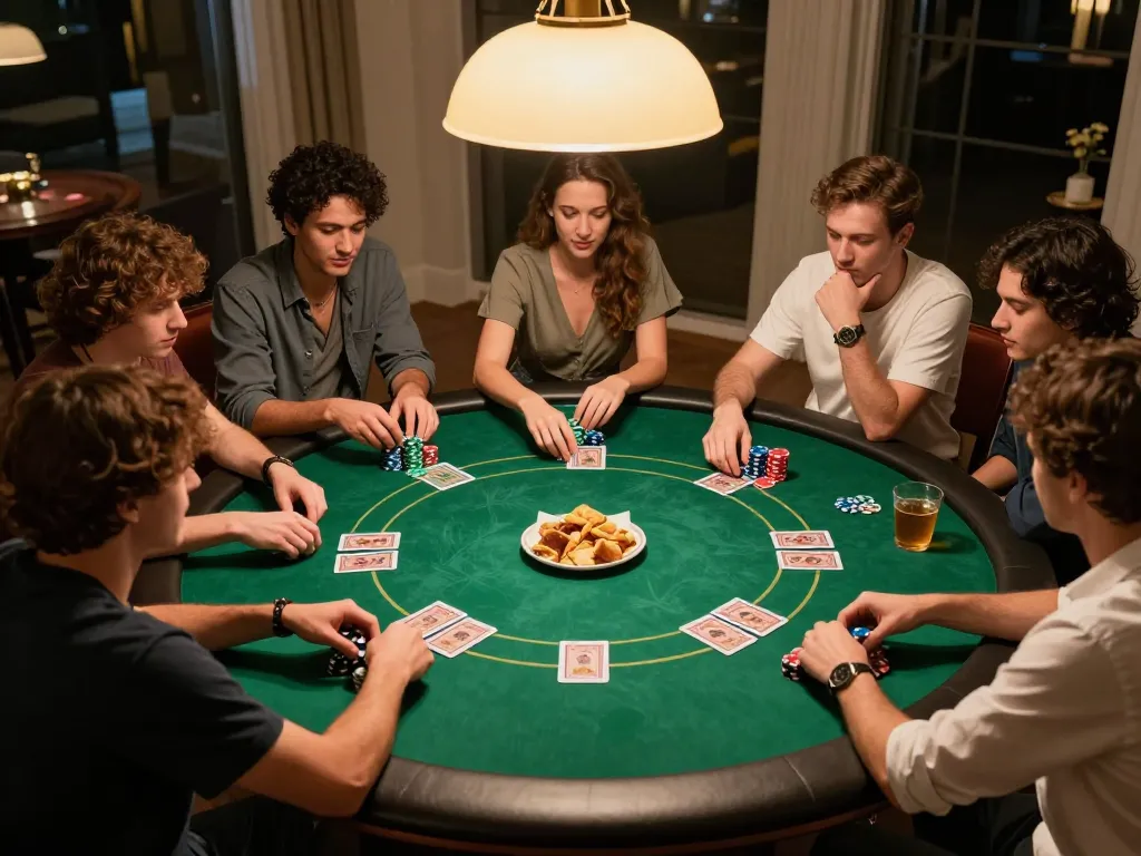 Players enjoying an exciting poker night featuring vebotv game strategies and lively interaction.