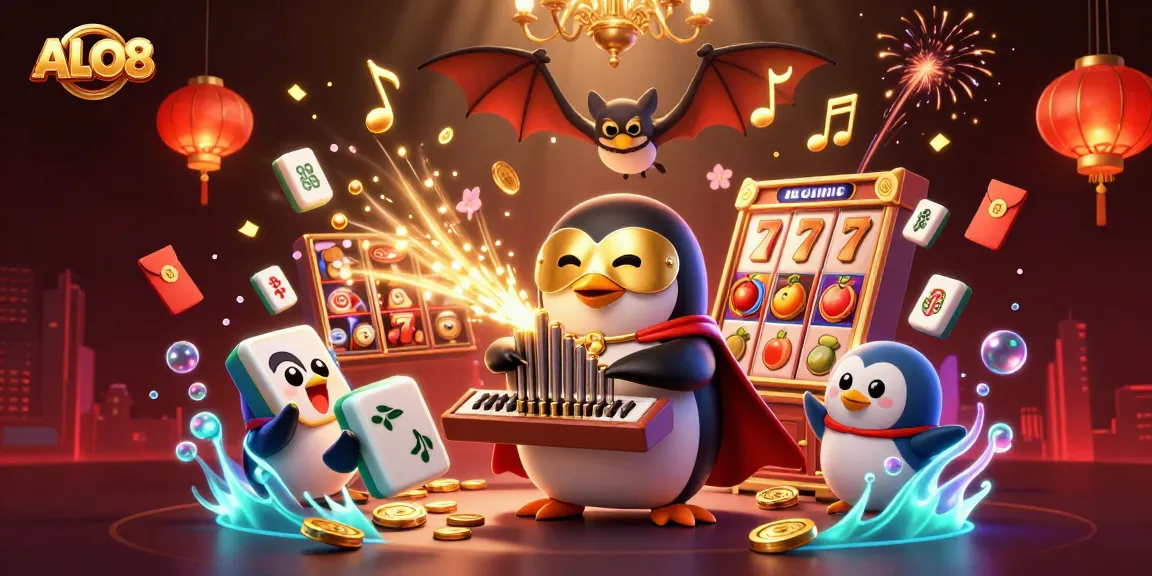 Experience thrilling moments at ALO8 with vibrant 3D casino characters and dynamic game elements.