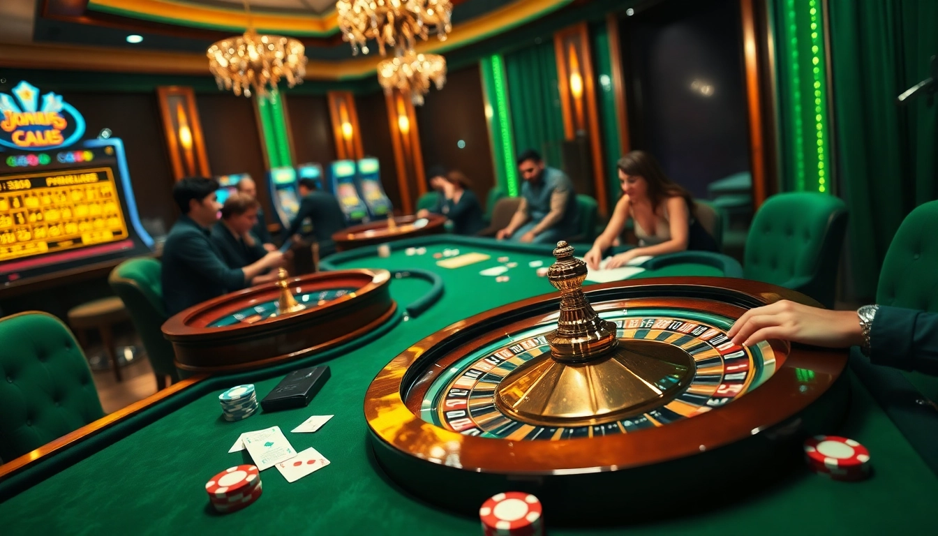 A vibrant roulette scene with poker chips, capturing the excitement of rikbet gaming.
