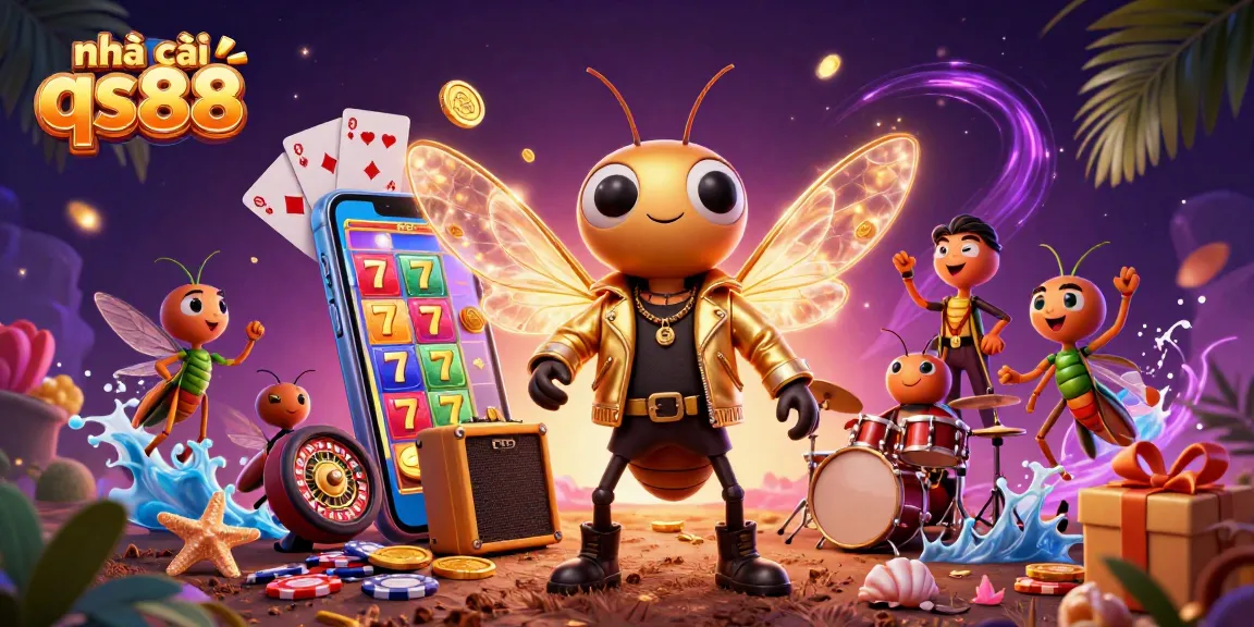 Experience the excitement at nhà cái qs88 with vibrant 3D casino elements and playful characters!