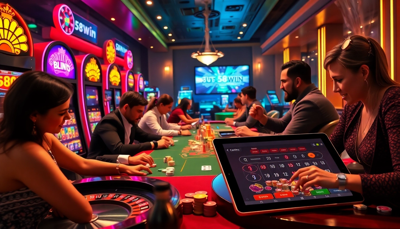 Experience the excitement of winning at https://58win.watch/ with vibrant casino elements and engaged players.