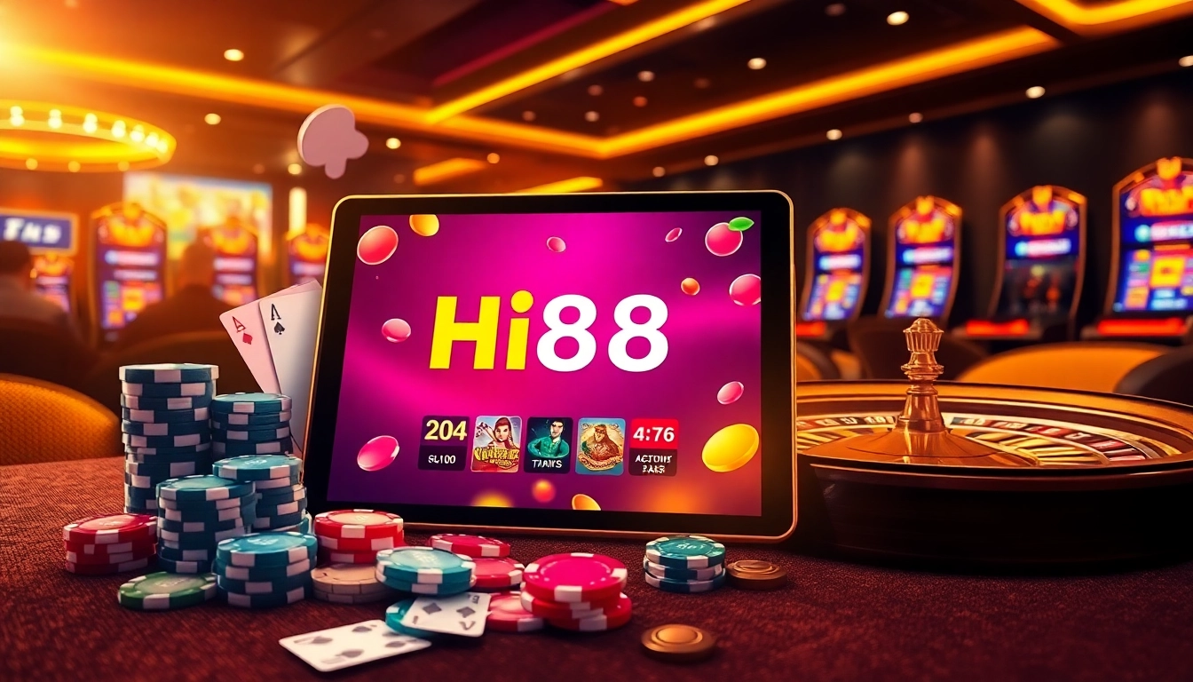 Experience high-stakes gaming with Hi88’s dynamic online platform and classic casino elements.